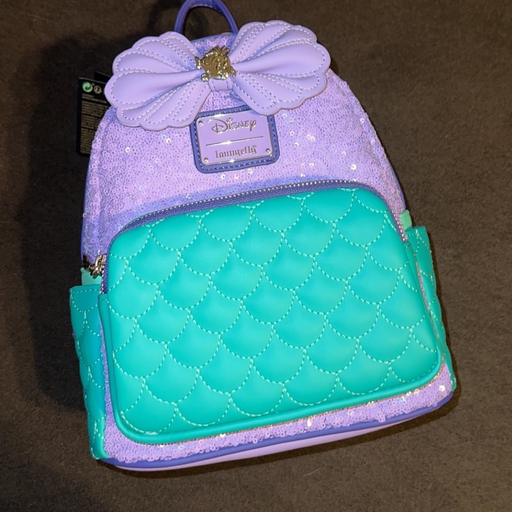 Little mermaid Sequin Loungefly Backpack